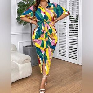 Batwing sleeve dress